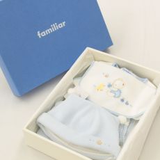 familiar ファミリア ベビーセット ヨダレカケ カバーオール 帽子