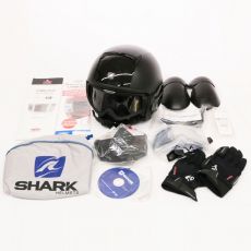 SHARK シャーク ヘルメット black /黒/ブラック Mサイズ おまけ付属品多数 