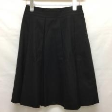 エムプルミエ/ギャザースカート/ブラック