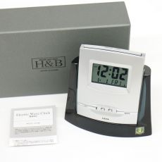 HOYA ホヤクリスタル 置時計 インテリア デジタル時計 アラーム