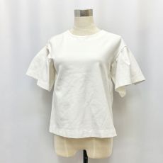 アニオナ/フリル袖半袖カットソー/ホワイト