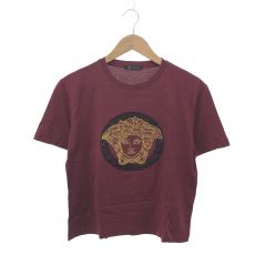 ヴェルサーチ/半袖カットソー/Tシャツ/メデューサ/ライトストーン/サイズS