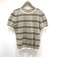 マックスマーラ/半袖ニットカットソー/21ｓｓ/マルチボーダー
