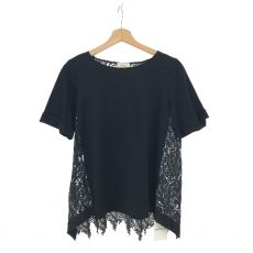 モガ/バック総レース刺繍カットソー/21SS/B0212EUB242/定価21560円ブラック