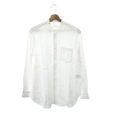 ギャルリーヴィー/リヨンセルオックス/バンドカラーシャツ/ホワイト/23-01-24-01204/サイズF/定価￥23.100