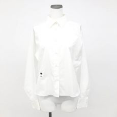 クリスチャンディオール/シャツ/251B47A3356/コットンポプリン/BEE刺繍/ホワイト/襟・袖汚れ