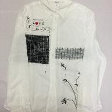 デシグアル/デザインシャツ/ホワイト