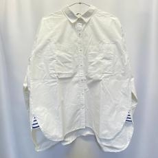 バンヤードストーム/スリットデザインシャツ/ホワイト