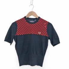 FRED PERRY/フレッドペリー/チェッカーボードニット/CHECKERBOARD KNIT/エイミーワインハウスハートコラボ