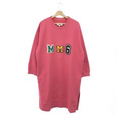mm6(エムエムシックス)/スウェットワンピース/レタードロゴ/20年/ピンク