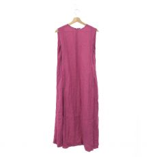 SACRA/サクラ/LINEN FOLDED LINE/リネンロングワンピース