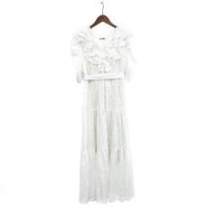 スナイデル/ワンピース/SNIDEL × YUKO ARAKI × sweet Collaboration FRILL LONG DRESS/新木優子