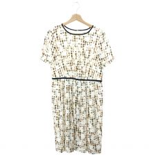 ダックスロンドン/ワンピース/チェック×花モチーフ/42/大きいサイズ