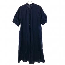 ドレステリアコットンサテンボリュームワンピース/定価￥24.200/ネイビー