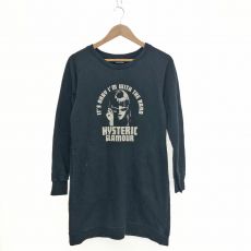 HYSTERIC GLAMOUR/ヒステリックグラマー/スウェットワンピース/ヒスガール/ブラック/0153CO06