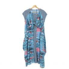 ヒロココシノ/BIRD SWIMMINGプリントデザインドレス/鳥/定価￥89.100