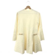 セルフォード/ロゴふくれジャガードニットワンピース/オフホワイト/サイズ38/定価￥26.400/2022AW/美人百花2023年１月号P35掲載