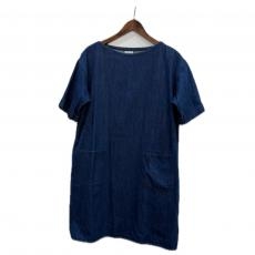 オーシバル/チュニック丈半袖ワンピース/デニム