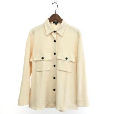 セオリー/オーバーサイズシャツジャケット/20AW/SMOOTH JERSEY/GOLDWIN /アイボリー/サイズS