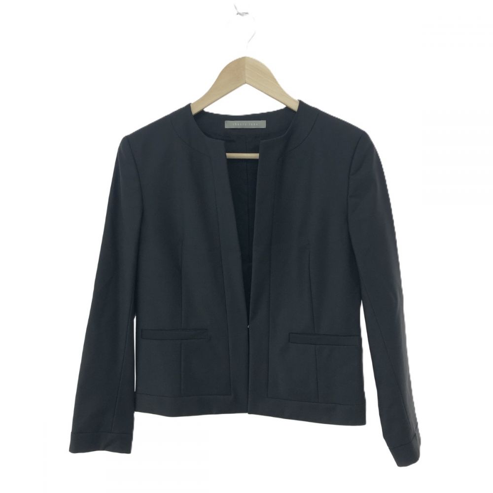 セオリーリュクス/ノーカラージャケット/Executive Nikkia N2/定番品/9904131/ウール/ブラック
