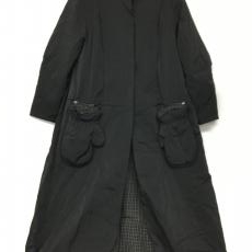 センソユニコ/中綿ドッキングコート/グローブ付き/ブラック