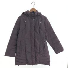 バルマン/フーディダウンコート/ボルドー/ファー欠品