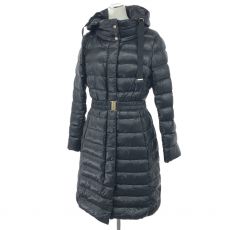 ヘルノ/ベルテッドダウンコート/Quilted Hooded Drawstring Belted Down/23AW/ブラック/参考定価¥185900