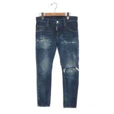 ディースクエアード/デニムパンツ/ダメージ加工/ペイント加工/21年