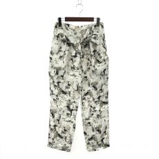 マックスマーラ/総柄シルクパンツ/白タグ/サイズ40/汚れ有