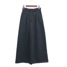 マックスマーラ/ステッチデザインタック入りワイドパンツ/23AW/ネイビー