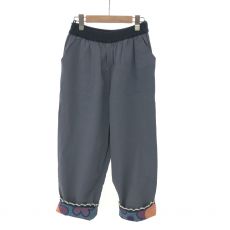 エム&キョウコ/裾デザインパンツ/グレー/定価3.5万
