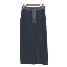 ステュディオス/Tweedy Jersey Skirt/ツイードジャージスカート/ブラック/サイズ1