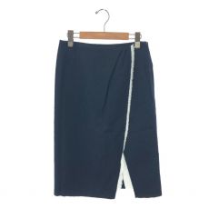 マディソンブルー/ラップスカート/WRAP SK W.REFINE/23AW/MB234-6006/ネイビー/裏地小穴