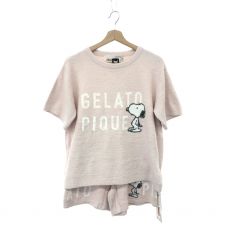 ジェラートピケ×スヌーピー/セットアップ/トップス/ショートパンツ