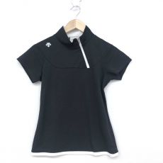 デサントゴルフ/ショートスリーブシャツ/g-arc/DGWLJA14/ブラック/ゴルフウェア