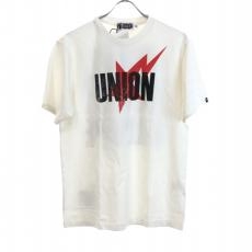 アベイシングエイプ×ユニオン/カットソー/union pigment dyed sta tee/ホワイト