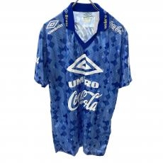 アンブロ/ゲームシャツ/コカコーラ/ブラジル/90s/ブルー