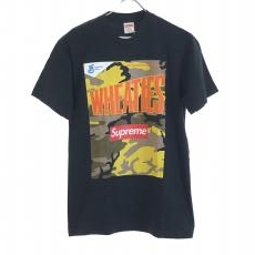 シュプリーム/半袖カットソー/Wheaties Tee/ブラック