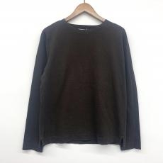 エムエイチエル/カットソー/DRY COTTON JERSEY LS/ブラウン/色褪せ