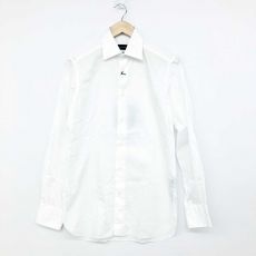 エルメネジルドゼニア/カッタウェイシャツ/100Fili/ホワイト/襟小汚れ