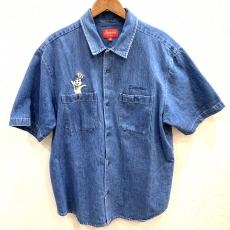 シュプリーム/半袖ワークシャツ/Doughboy SS Work Shirt/22AW/インディゴ