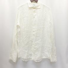 ブルックス/長袖シャツ/リネン100％/ホワイト