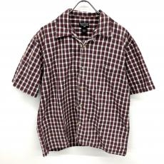 ポロジーンズカンパニー/半袖オープンカラーシャツ/チェック/レッド