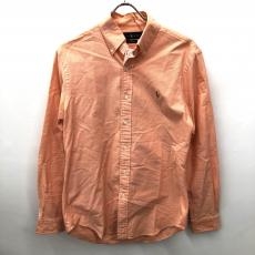 ラルフローレン/ボタンダウンシャツ/SLIM FIT/オレンジ/襟・袖汚れ/新タグ