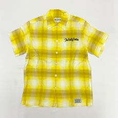 ワコマリア/オープンカラー刺繍チェックシャツ/11SS