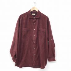 イロコイ/シャツ/E SUEDE/383207/ワインレッド