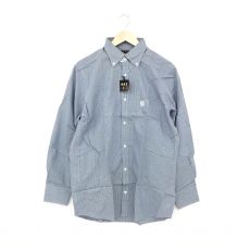 ダックスロンドン/Yシャツ/長袖/ギンガムチェック/コットン/ブルー