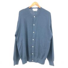 トゥモローランドトリコ/コットンカシミヤクルーネックカーディガン/24AW/ネイビー