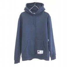 シュプリーム×チャンピオン/プルオーバーパーカー/18SS/ロゴ変色/ネイビー