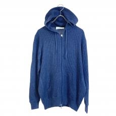 スリードッツ/ワッフルジップアップパーカー/14G waffle l/s zip hoodyネイビー